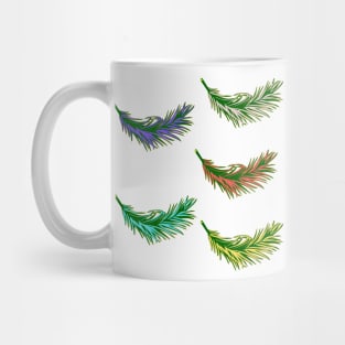 colorful palm leaves design Mug